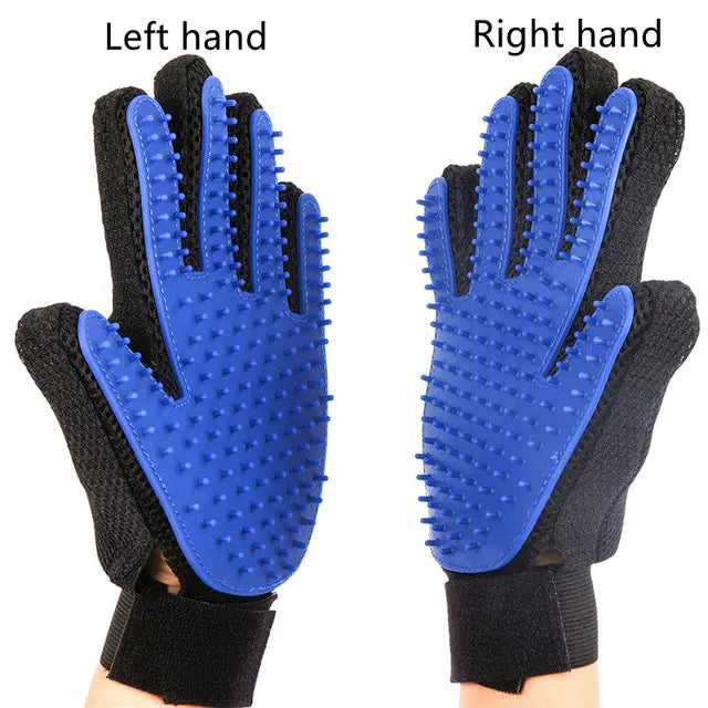Fashionable Rubber Bath Brush for Pets - Silicone Grooming Glove - Johns Pet Store
