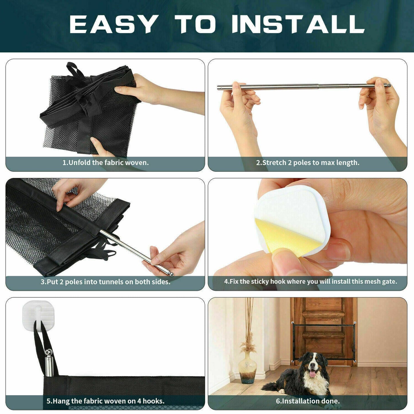 Pets Baby Safety Gate Mesh Doors - Johns Pet Store