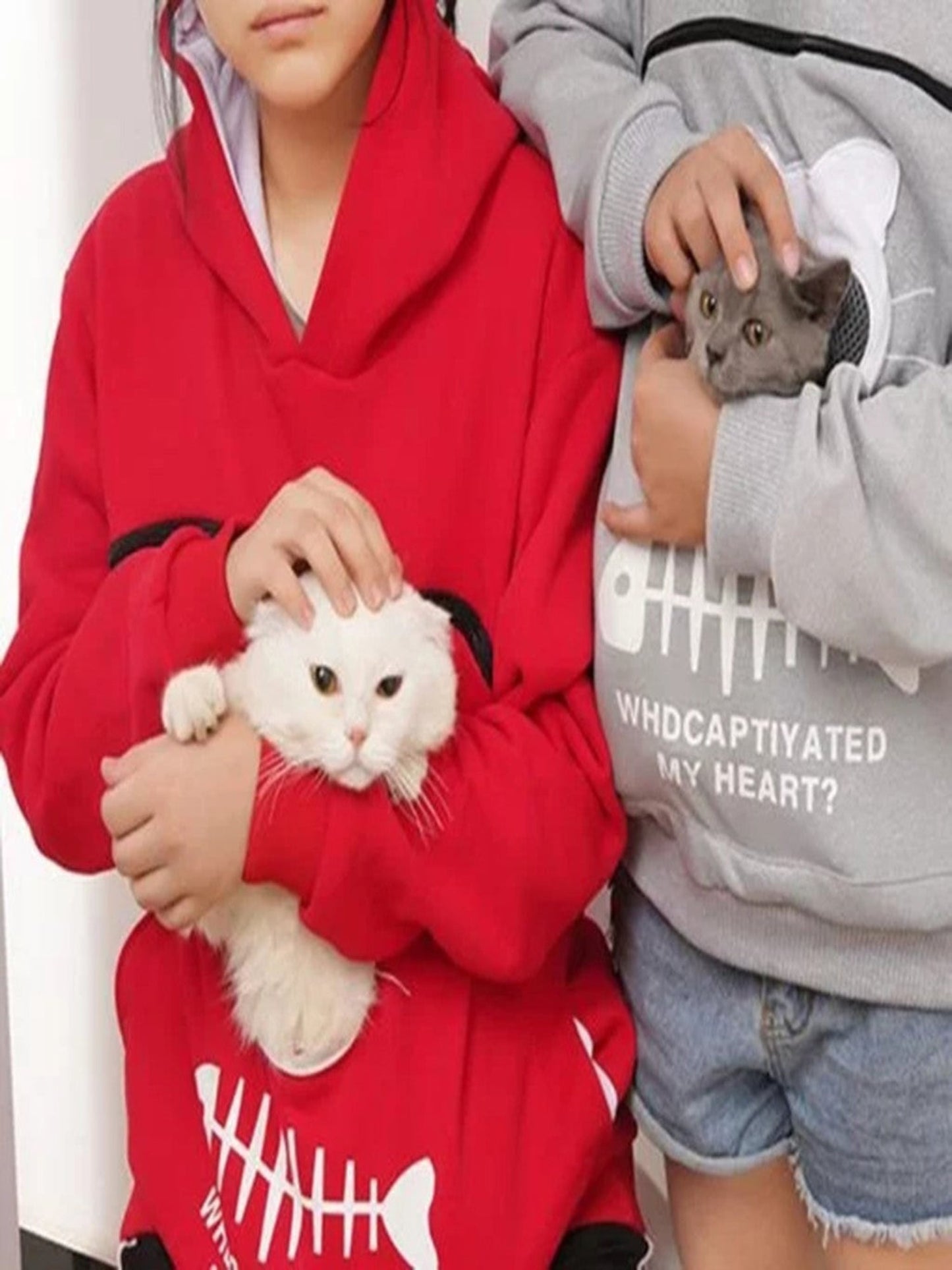 Women Hoodie Sweatshirt With Cat Pet Pocket - Johns Pet Store
