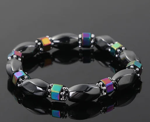Natural Tiger Eye Bead Elastic Bracelet for Men and Women