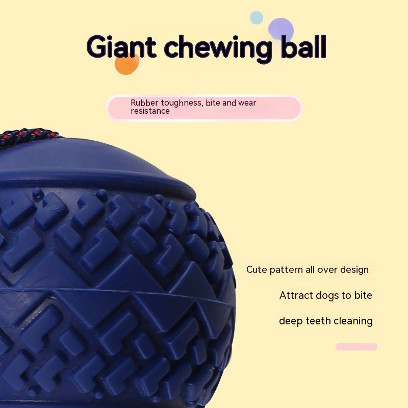 Dog Toy Ball Interactive Teether With Rope - Johns Pet Store