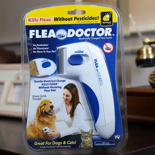 Electric Flea Doctor Comb for Pet Flea Removal - Johns Pet Store