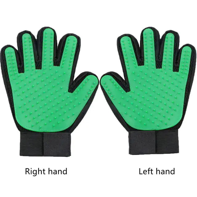 Fashionable Rubber Bath Brush for Pets - Silicone Grooming Glove - Johns Pet Store