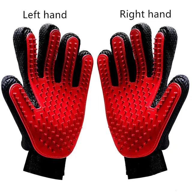 Fashionable Rubber Bath Brush for Pets - Silicone Grooming Glove - Johns Pet Store