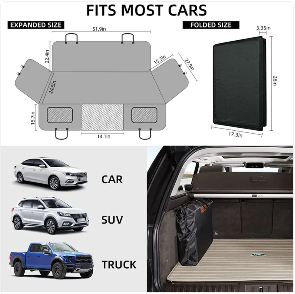 Waterproof Durable Car Dog Bed for Pets - Johns Pet Store