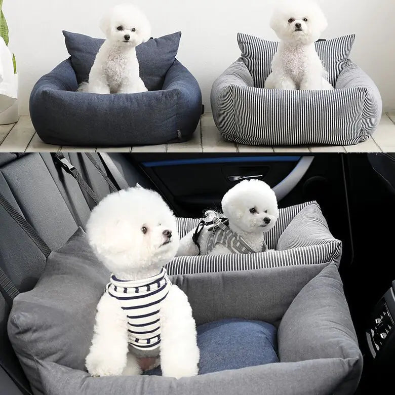 Portable Car Dog Bed with Safety Seat for Pets - Johns Pet Store