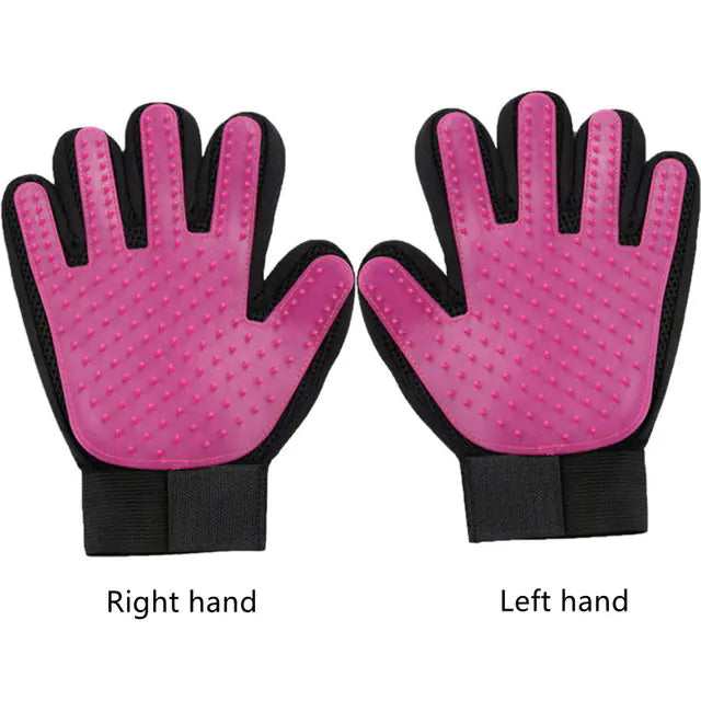 Fashionable Rubber Bath Brush for Pets - Silicone Grooming Glove - Johns Pet Store