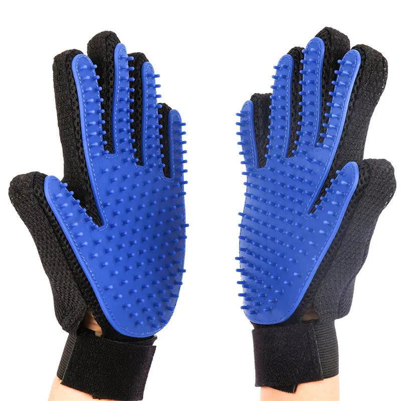 Fashionable Rubber Bath Brush for Pets - Silicone Grooming Glove - Johns Pet Store