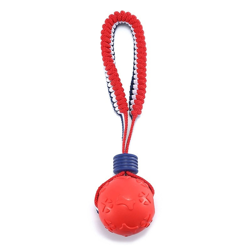 Dog Toy Ball Interactive Teether With Rope - Johns Pet Store