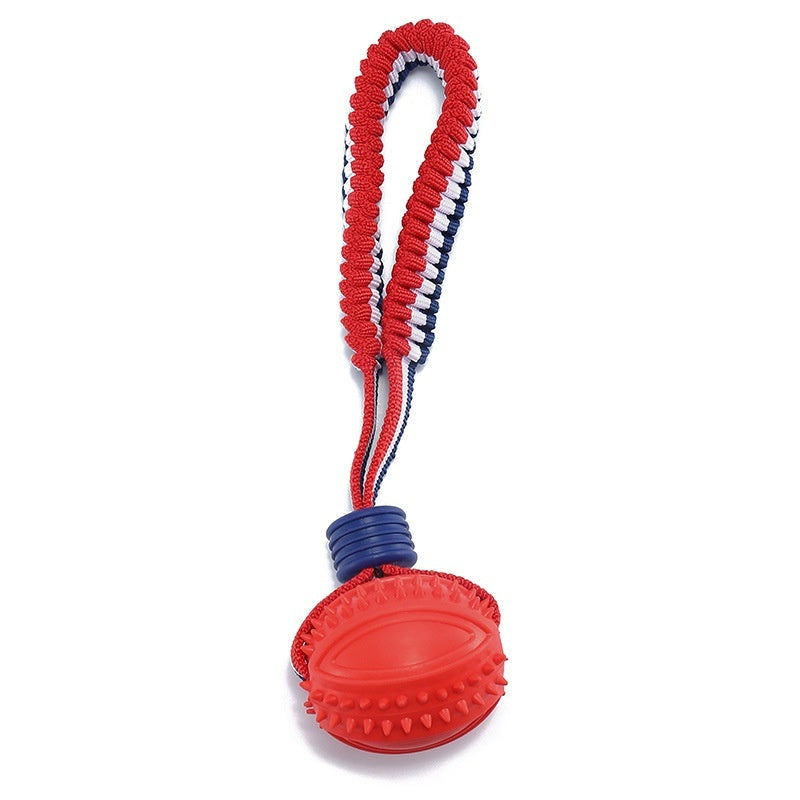 Dog Toy Ball Interactive Teether With Rope - Johns Pet Store