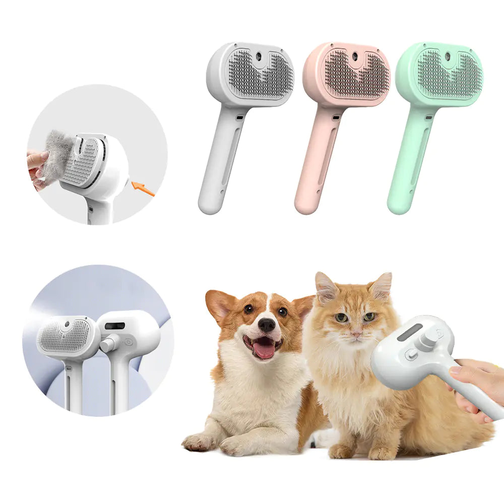 Self-Cleaning Pet Comb Pets Hair Remover Brush For Dogs Grooming Tools - Johns Pet Store