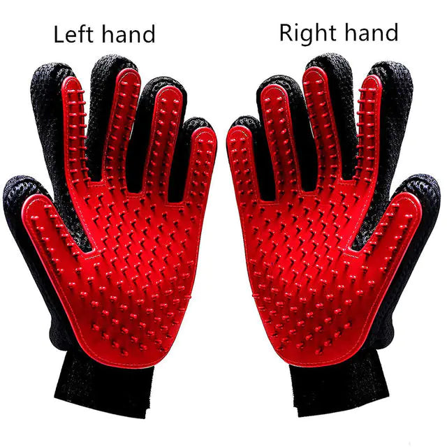 Fashionable Rubber Bath Brush for Pets - Silicone Grooming Glove - Johns Pet Store