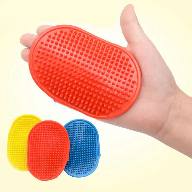 Fashionable Rubber Bath Brush for Pets - Silicone Grooming Glove - Johns Pet Store