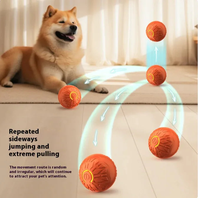 Pets Electric Jumping Ball Automatic Dog-teasing Luminous Pet Products Pets Dogs Training Products Ball Toys For Dogs Resistance - Johns Pet Store