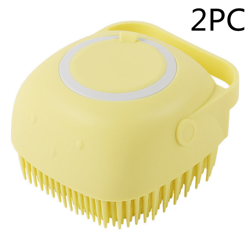 Silicone Dog Bath Massage Gloves Brush Pet Cat Bathroom Cleaning Tool Overview:


 1. It leaves pet skin clean and helps restore sheen and luster to the coat. Our handheld grooming tool won’t pull on hair making it a perfect brush for Silicone Dog Bath Massage Gloves Brush PJohns Pet Store Dog Bath Massage