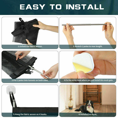 Pets Baby Safety Gate Mesh Doors - Johns Pet Store 