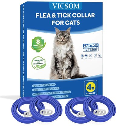 4 Pack Flea Collar for Cats - Johns Pet Store 