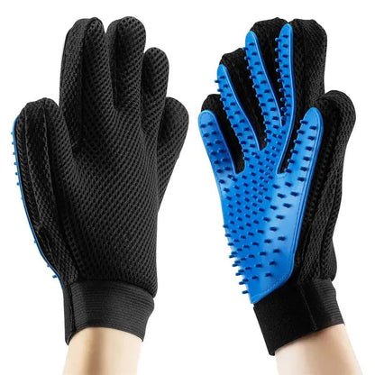 Fashionable Rubber Bath Brush for Pets - Silicone Grooming Glove - Johns Pet Store 