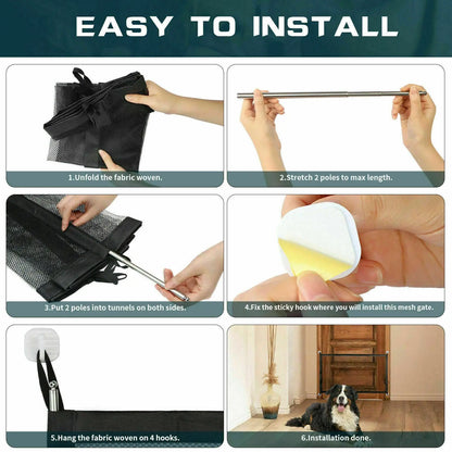Pets Baby Safety Gate Mesh Doors - Johns Pet Store 