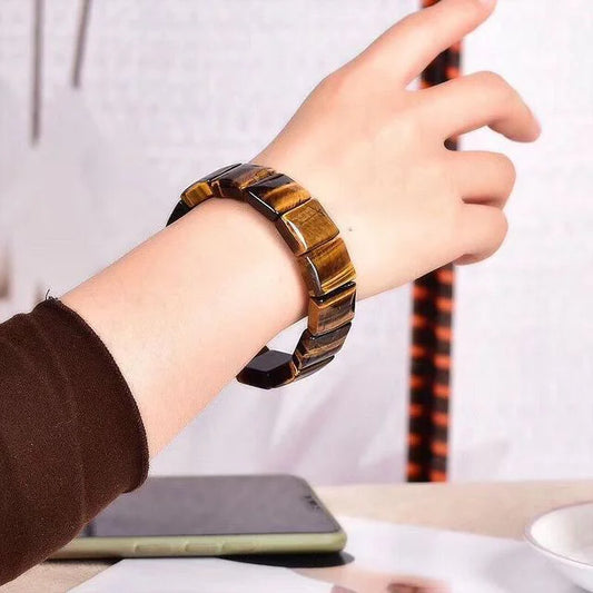 Tiger Eye Stone Bracelet - Natural Handcrafted Jewelry