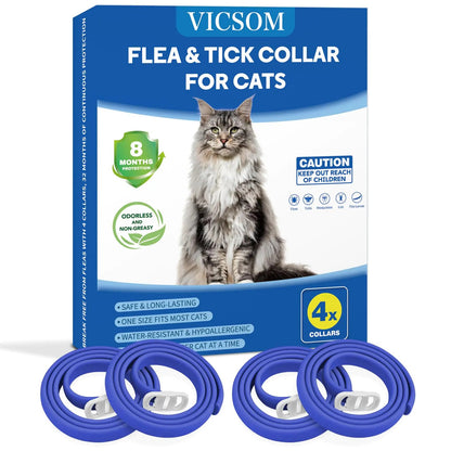 4 Pack Flea Collar for Cats - Johns Pet Store 