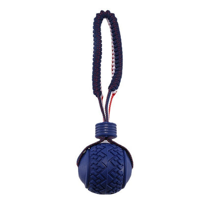 Dog Toy Ball Interactive Teether With Rope - Johns Pet Store 