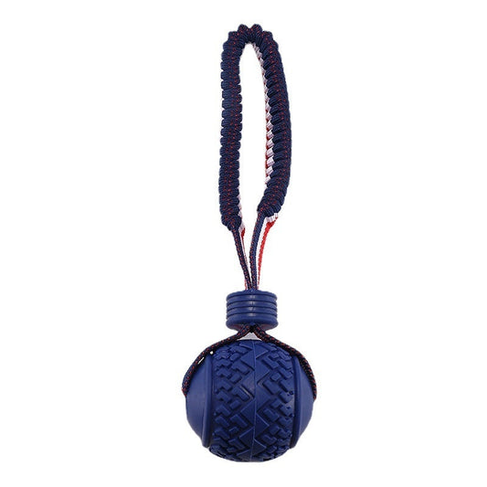 Dog Toy Ball Interactive Teether With Rope - Johns Pet Store 