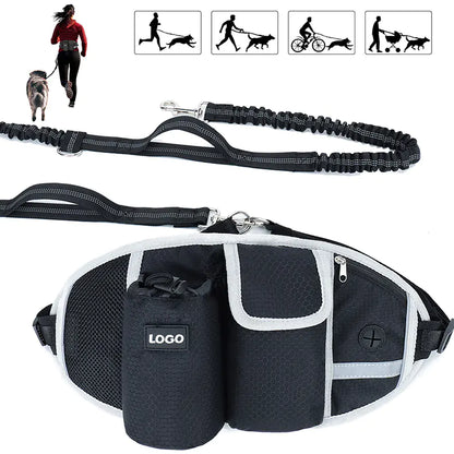 Hands-Free Dog Training Leash with Waist Bag Storage