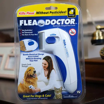 Electric Flea Doctor Comb for Pet Flea Removal - Johns Pet Store 