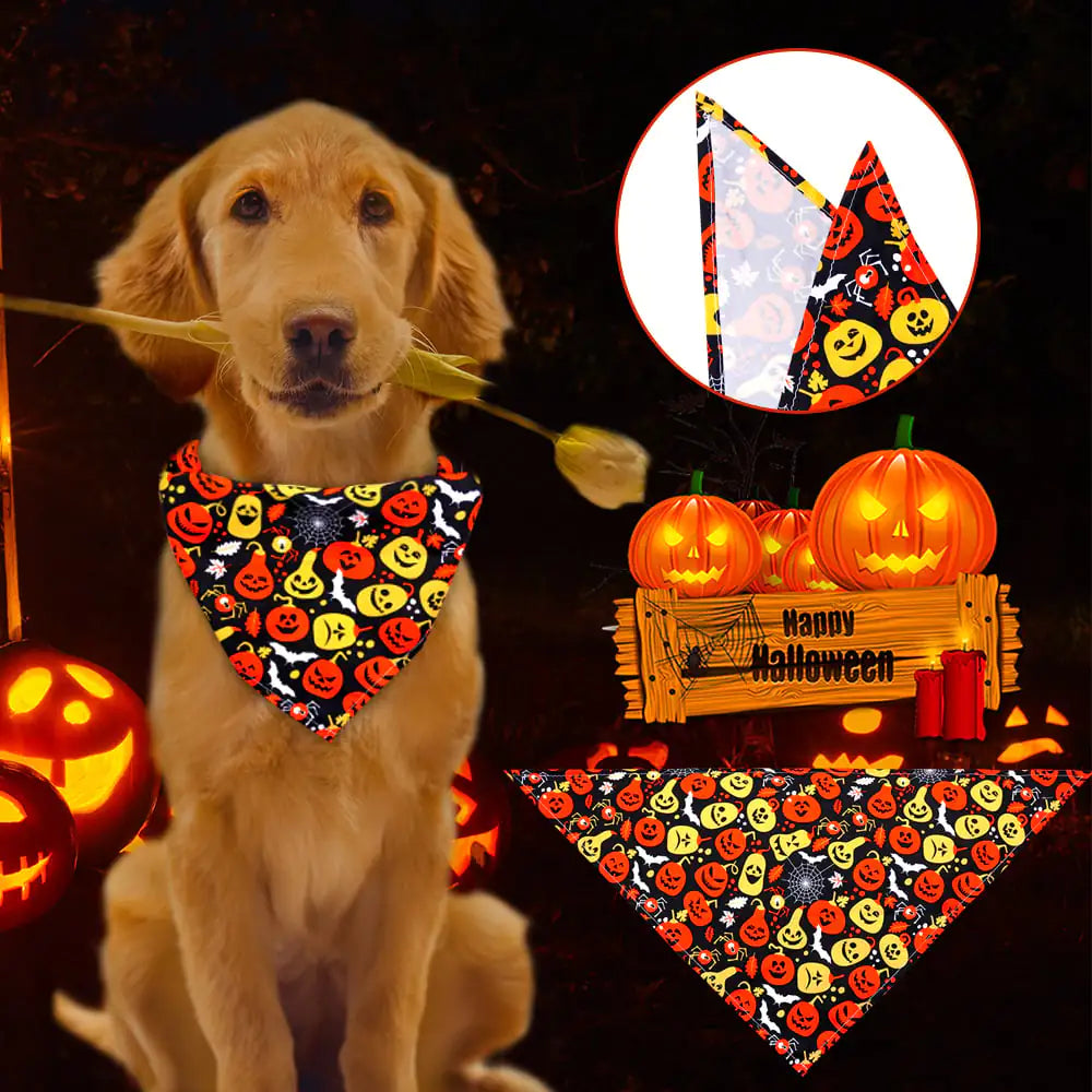 Halloween Dog Bandanas for Pets Accessories - Johns Pet Store 